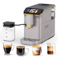 Towallmark 20 Bar Fully Automatic Espresso Machine, Built In Coffee Grinder & Milk Frother, 1.5L Removable Water Tank, Adjustable Shot Volume, For Home Office Use