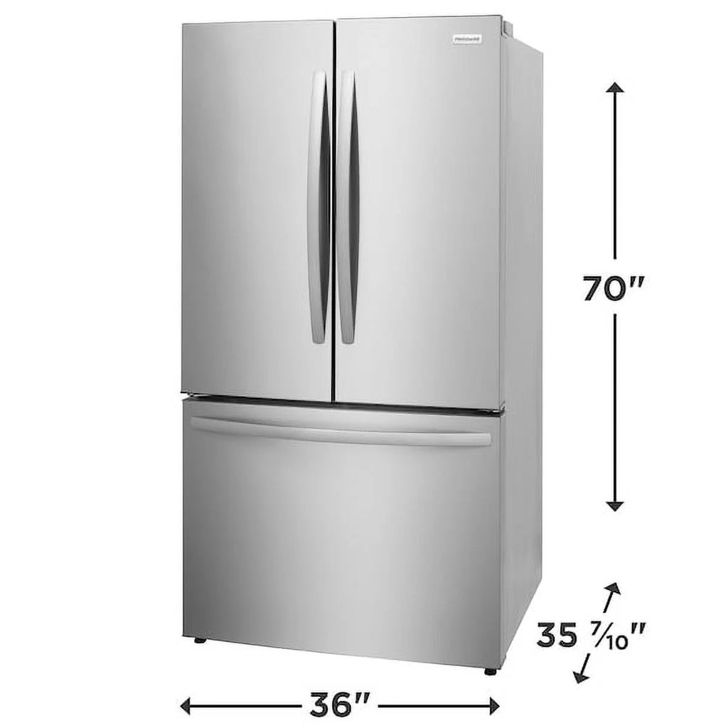 Frigidaire FRFN2813AF 29 Cu. Ft. Standard-Depth French Door Refrigerator, Stainless Steel