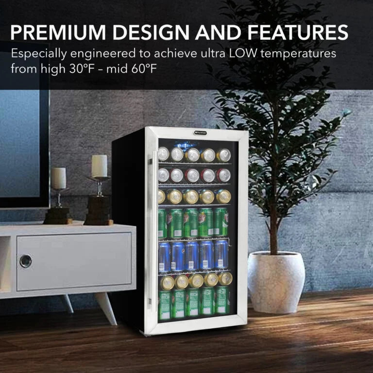 Whynter Beverage Refrigerator Stainless Steel 120 Can Capacity BR-130SB