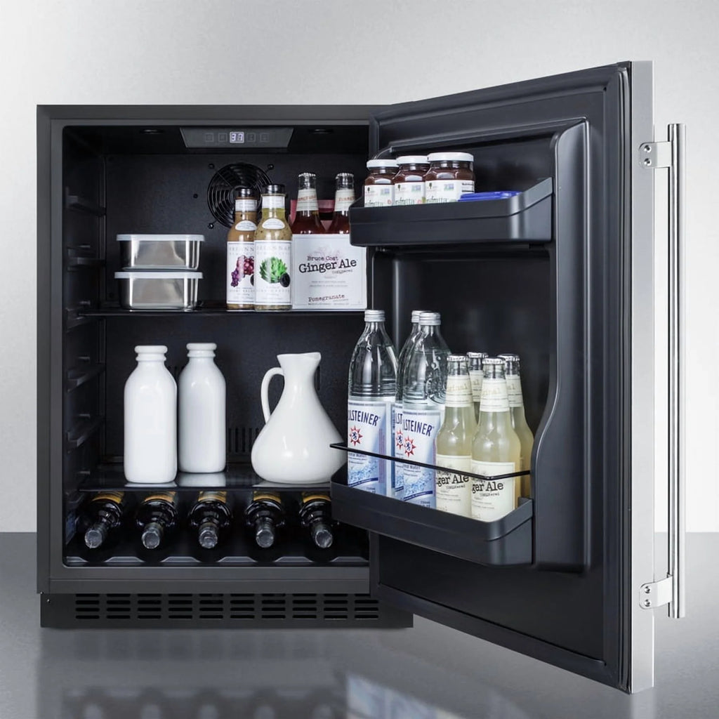 24" Wide Built-In All-Refrigerator, ADA Compliant (Panel Not Included), RHD