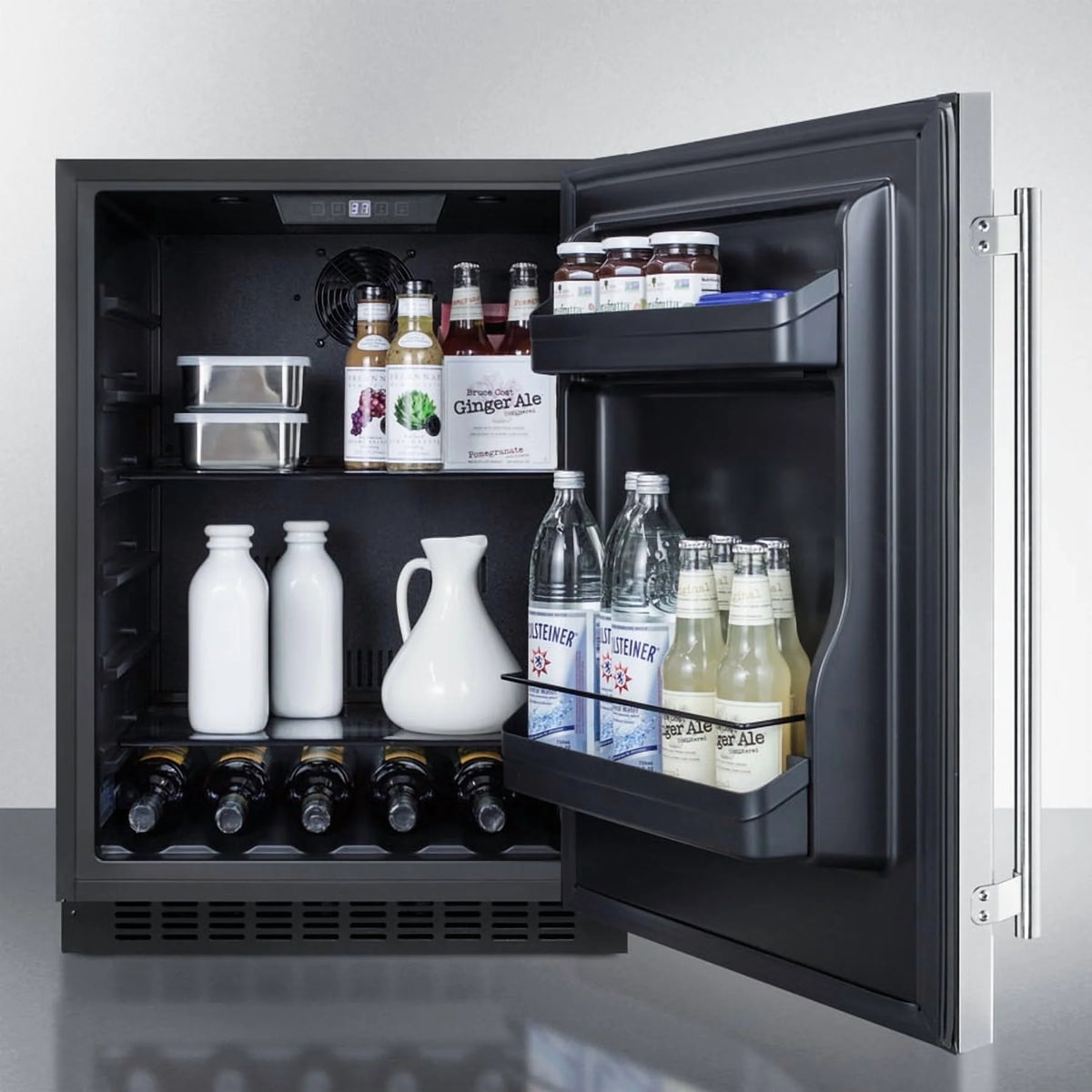 24" Wide Built-In All-Refrigerator, ADA Compliant (Panel Not Included), RHD
