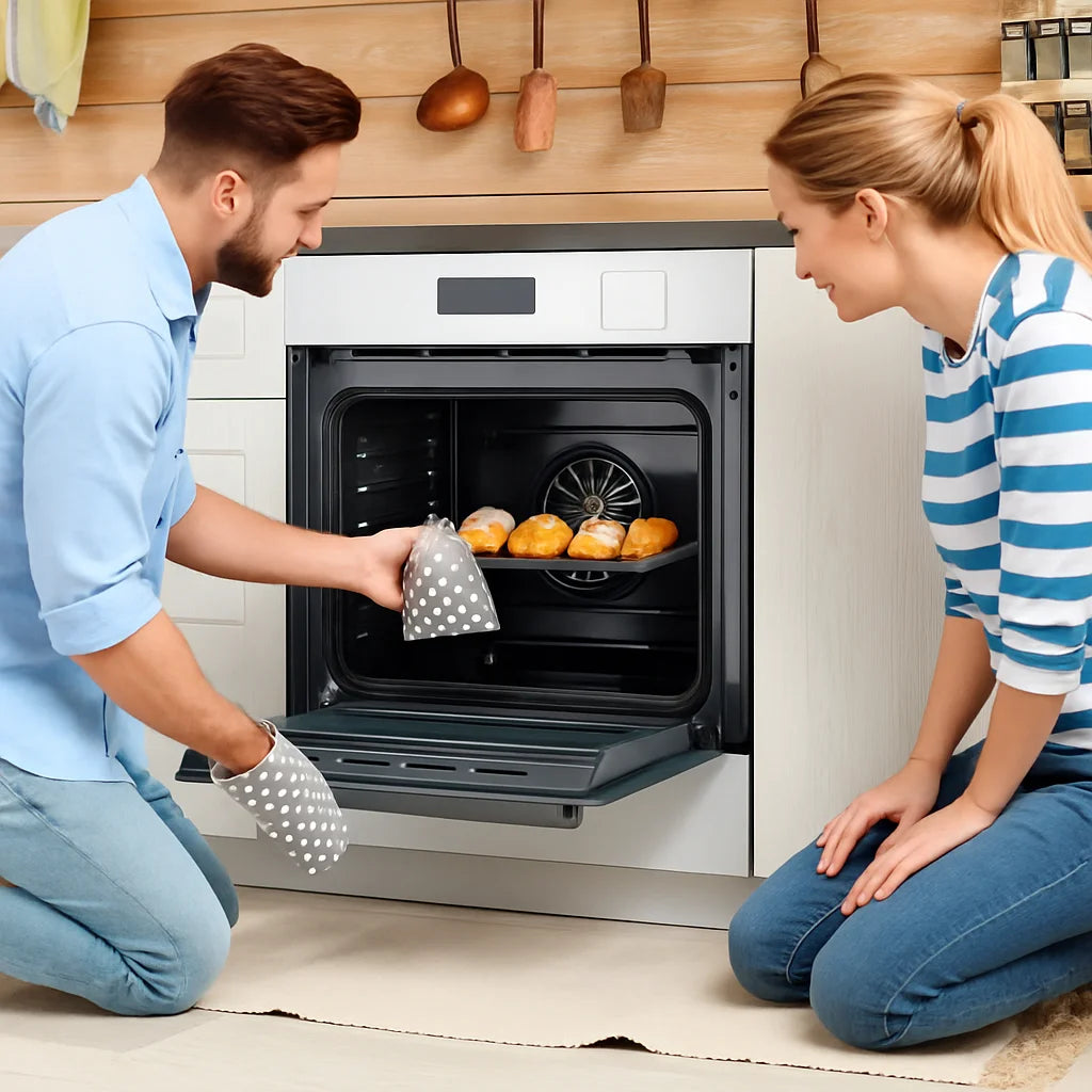 24" Electric Wall Ovens, Stainless Steel Single Wall Ovens With 8 Baking Modes 2.5Cu.Ft 3000W Electric Oven With Timer And Safety Lock 360�� Convection Airfryer