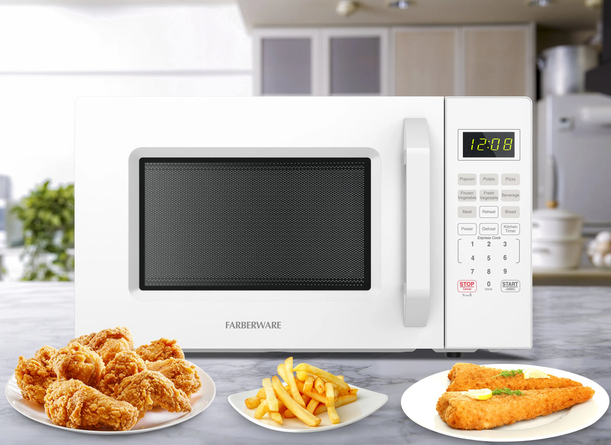 Farberware 1.1 Cu. Ft. 1000-Watt Compact Microwave Oven, Black