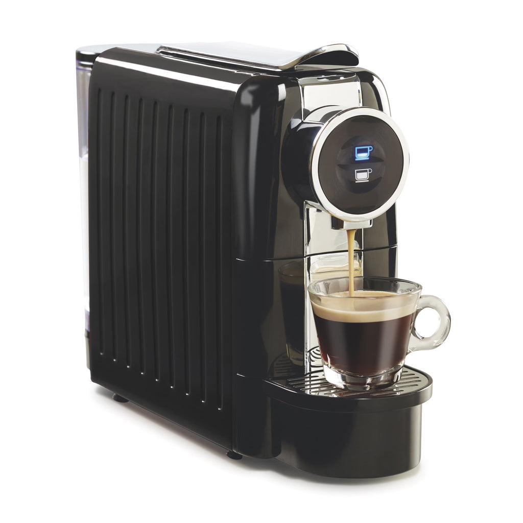 Hamilton Beach Espresso Maker, Compatible with Nespresso??* original capsules, Black with Chrome Accents, 40726