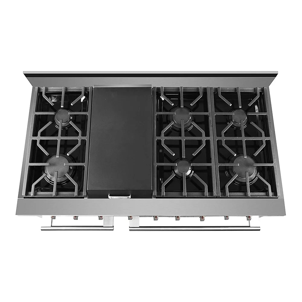 NXR 48" Stainless Steel Pro-Style Dual Fuel Range with 7.2 cu.ft. Convection Oven SCD4811