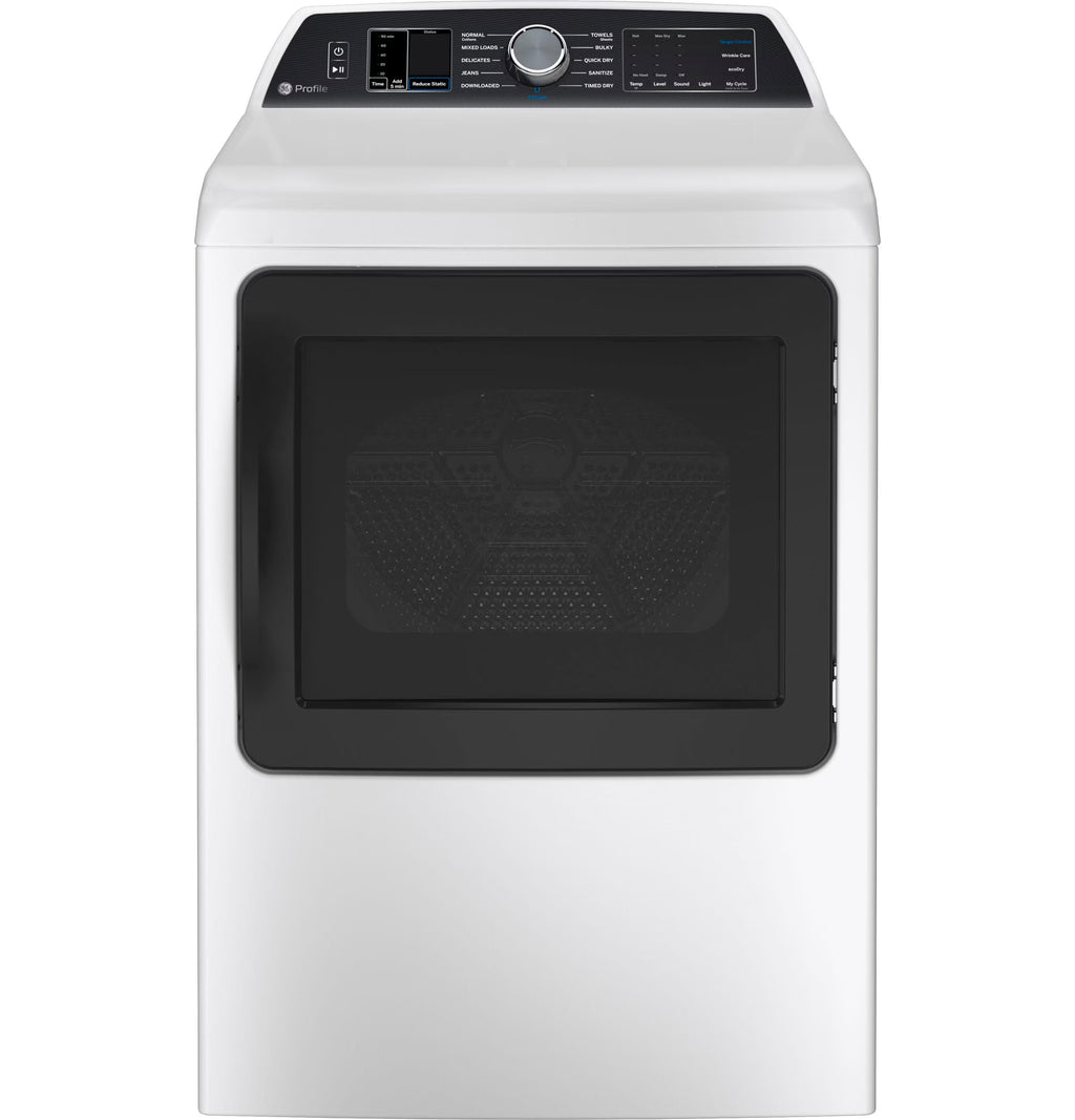 Ge Profile Ptd70eb Ge Profile 27" Wide 7.4 Cu. Ft. Electric Dryer - White on White with