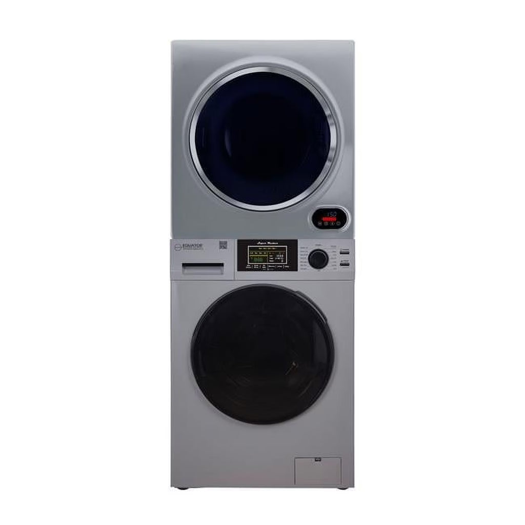 Equator Advanced Appliances Stainless Steel Washer/Compact Short Dryer in Black
