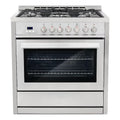 Cosmo COS-F965NF 36 in. Stainless Steel Dual Fuel Range with Convection Oven