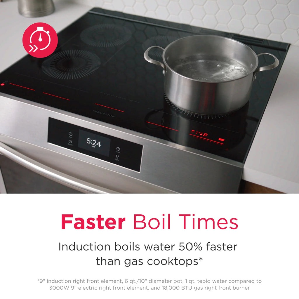 Frigidaire Gallery 30" Induction Range, 15+ Ways To Cook, Stainless Steel