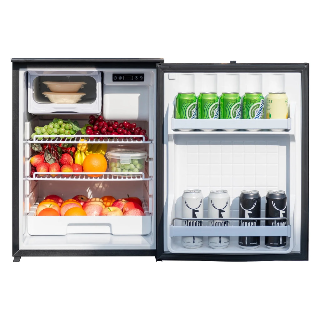 3 Cu ft RV Compact Portable Car Refrigerator 85L Fridge and Freezer DC 12/24V Reversible Door