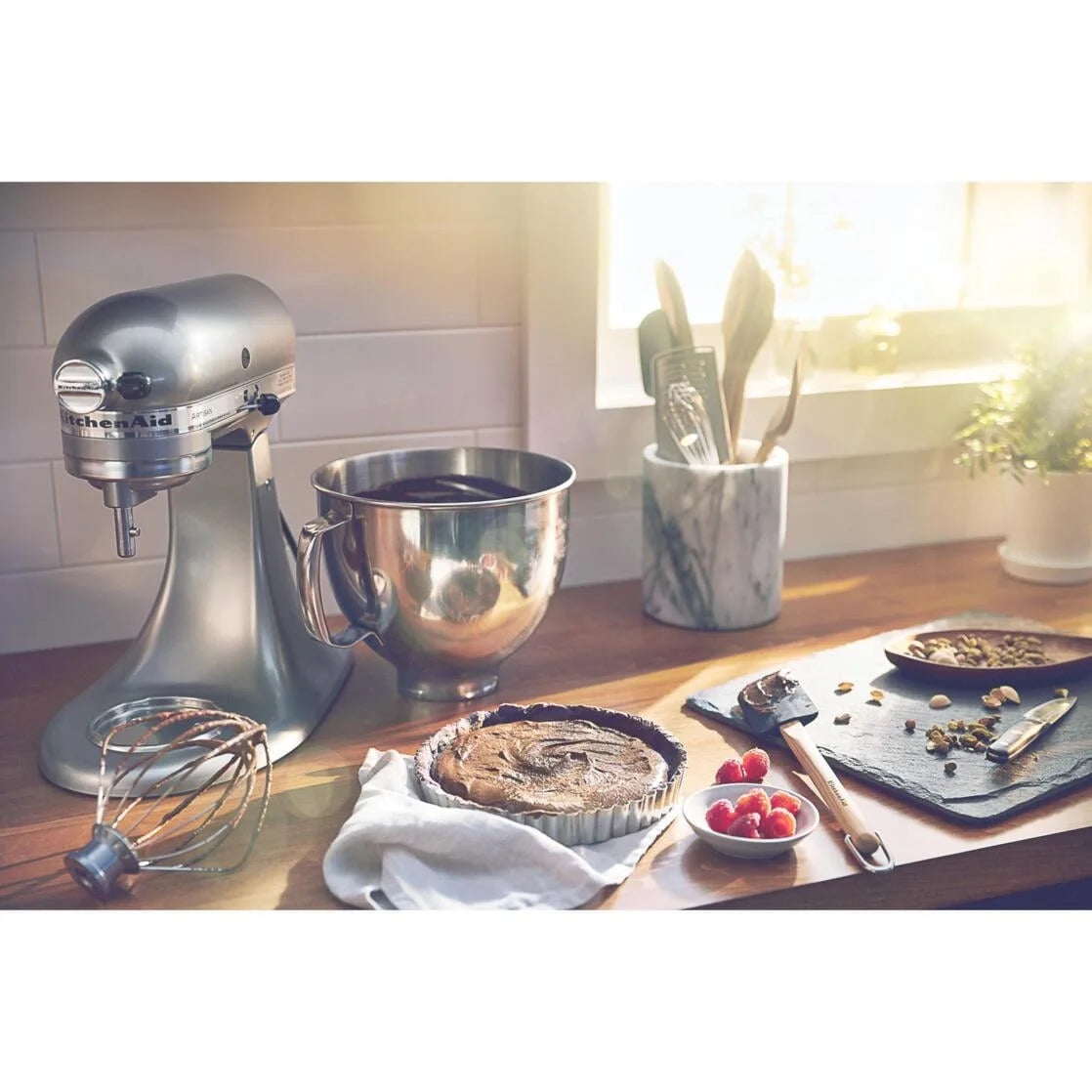 KitchenAid Artisan Series 5-Quart Tilt-Head Stand Mixer, Wildflower, KSM156CXWF