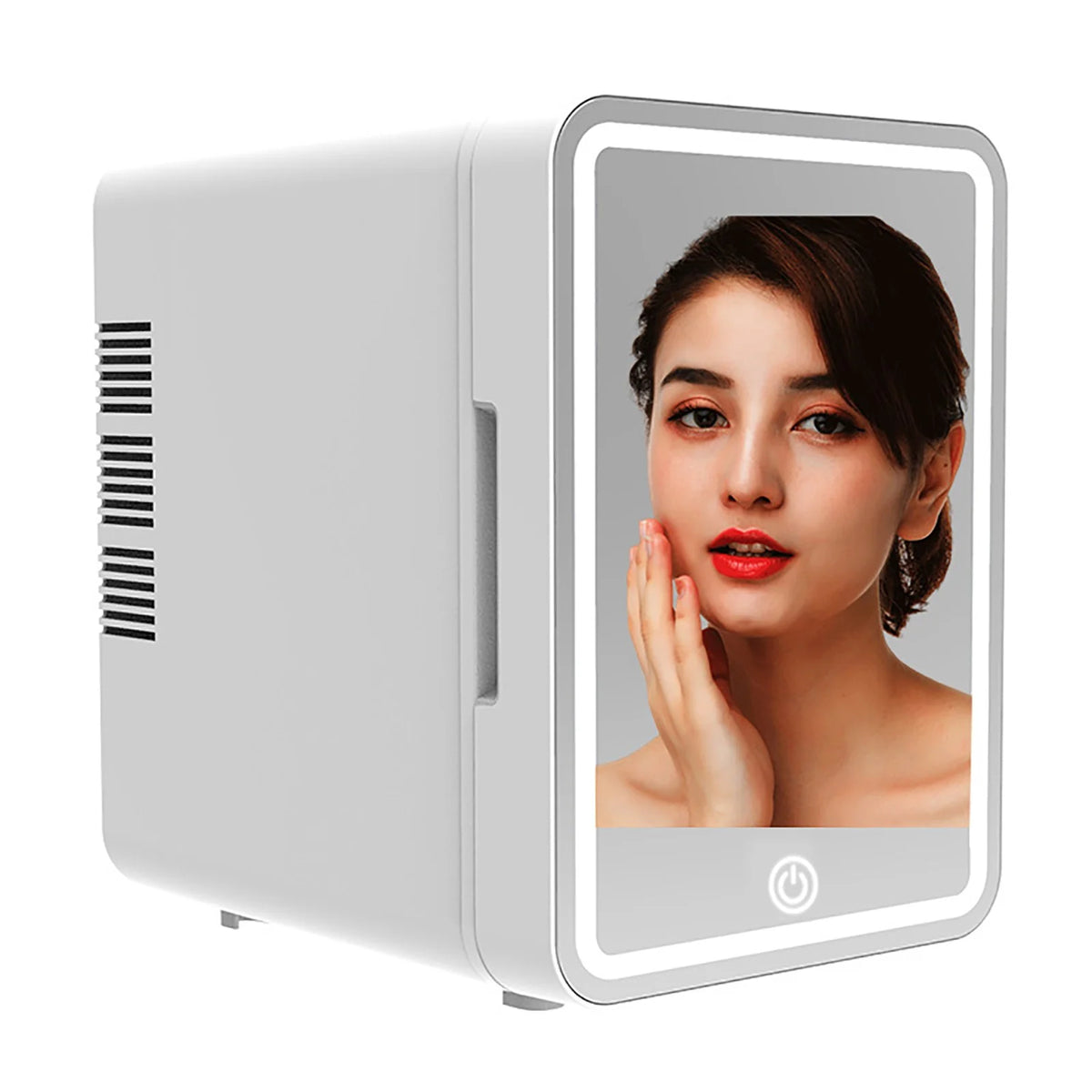 Car Refrigerator 6L Beauty M Irror LED Light Dormitory Mini Refrigerator Cosmetics Facial M Ask Refrigerator High-quality