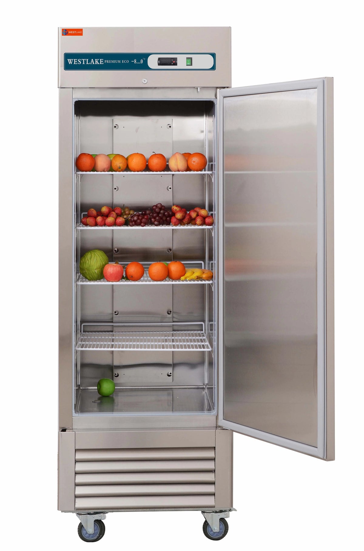 Westlake Commercial Reach In Upright Freezer WKF-49B Double Solid Door Stainless Steel 49 Cu. ft