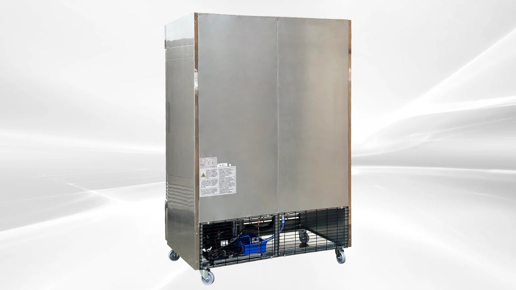 Cooler Depot 55 Inches Double Door Reach-in Commercial Stainless Steel Freezer C55F NSF ETL Certified