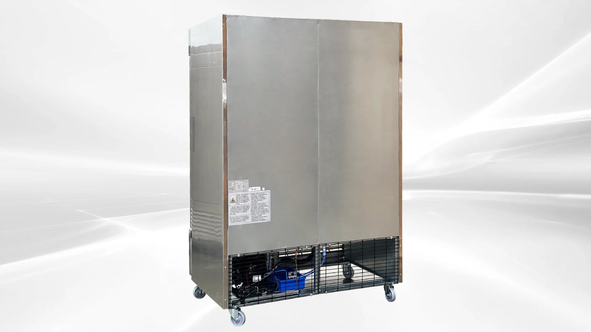 Cooler Depot 55 Inches Double Door Reach-in Commercial Stainless Steel Freezer C55F NSF ETL Certified