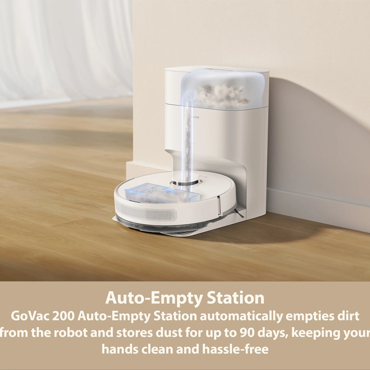 Dreame GoVac 200 Robot Vacuum and Mop with 13000Pa Suction, Auto-Empty, 300 Min Runtime