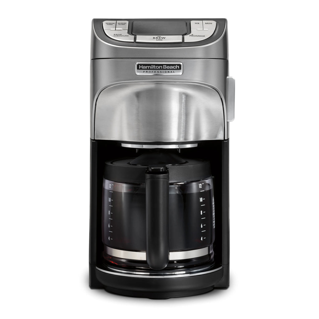 Hamilton Beach Professional Programmable Coffee Maker, 12 Cups, 60 fl. oz. Reservoir Capacity, 49500