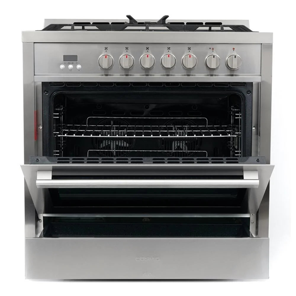 Cosmo COS-F965NF 36 in. Stainless Steel Dual Fuel Range with Convection Oven