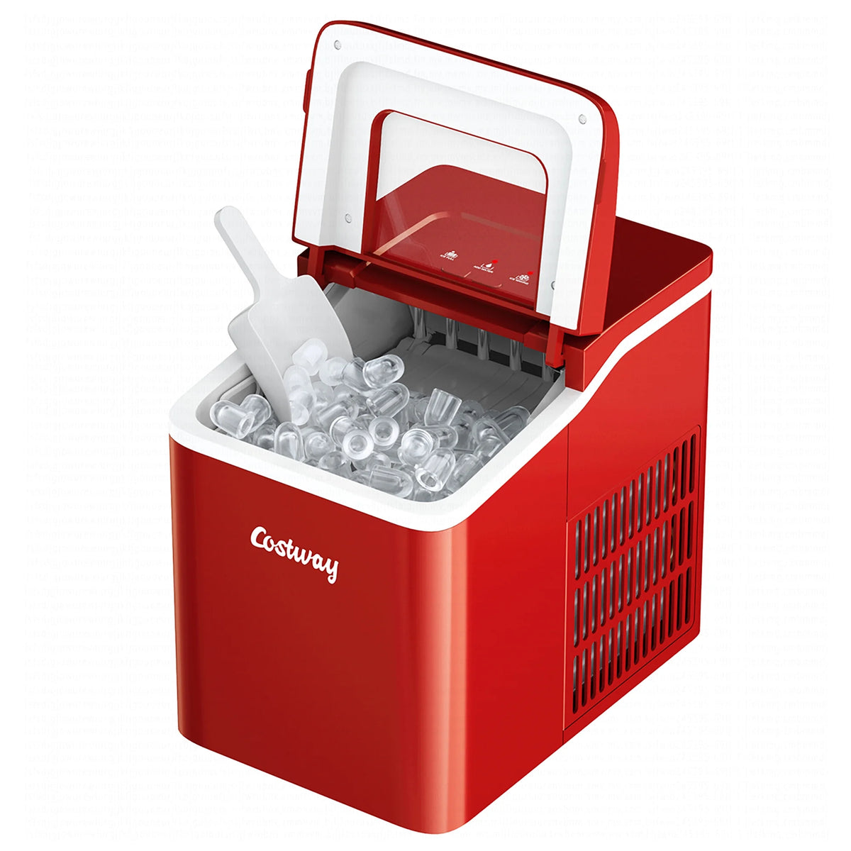 Costway Portable Ice Maker Machine Countertop 26Lbs/24H Self-cleaning w/ Scoop Green