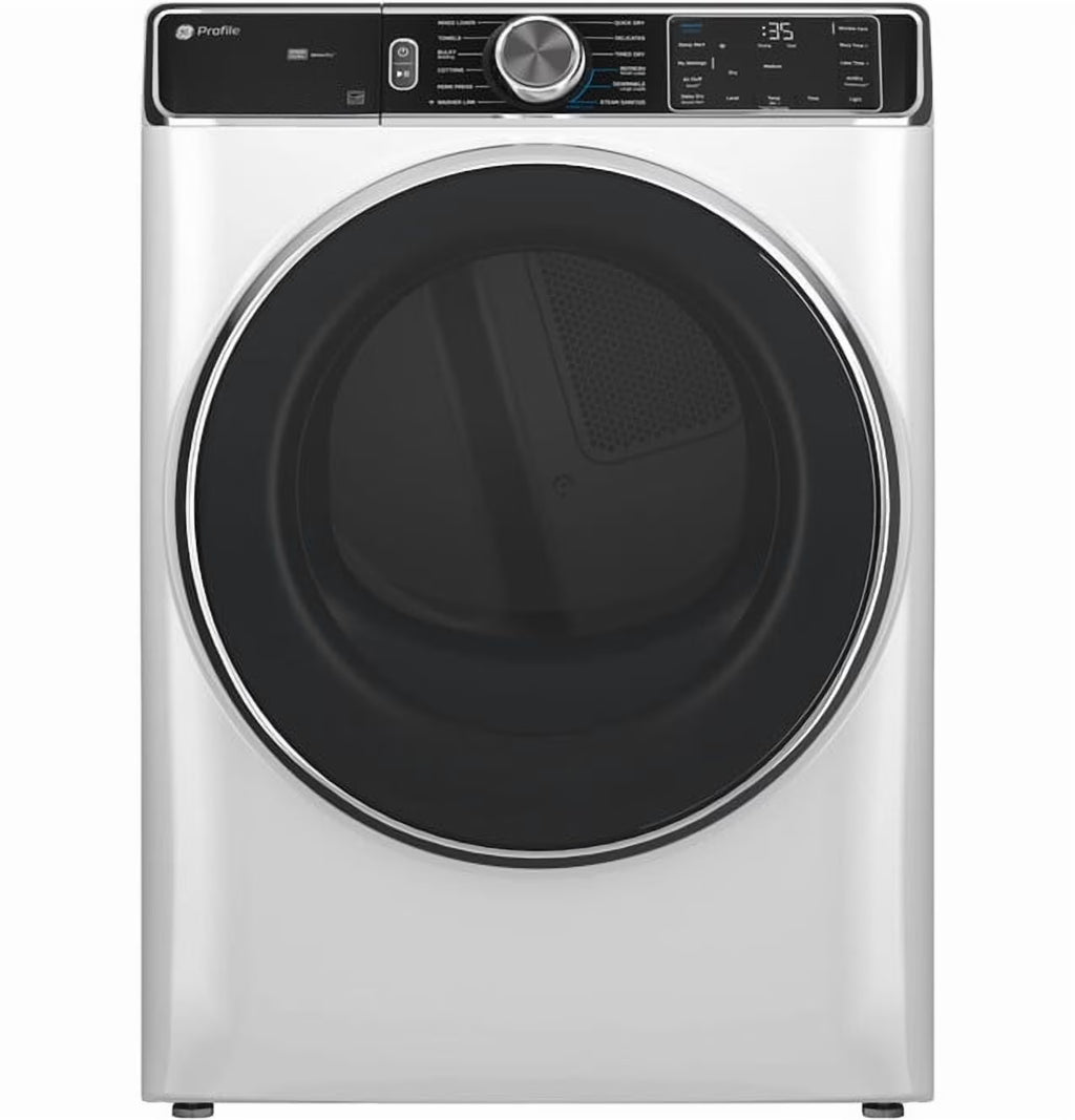 Ge Profile Pfd87gs 28" Wide 7.8 Cu. Ft. Energy Star Certified Gas Dryer - White
