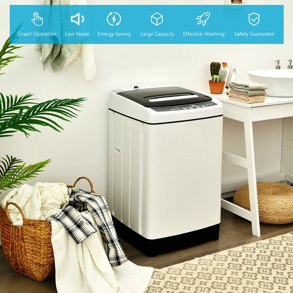 Kadyn 1.5 cu ft Full-Automatic Washing Machine with Stainless Steel Inner Barrel
