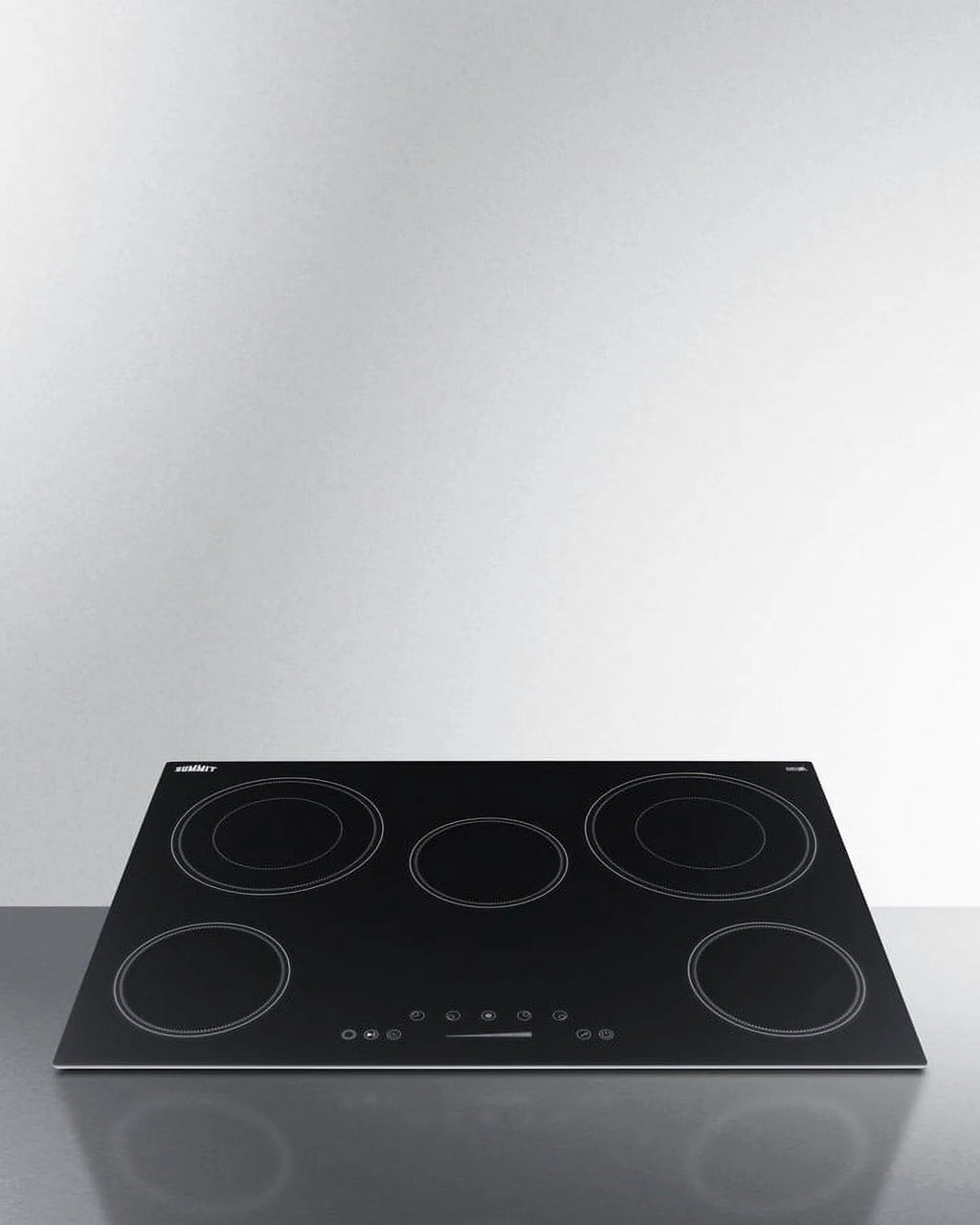 30" Wide 208-240V 5-Burner Radiant Cooktop, White