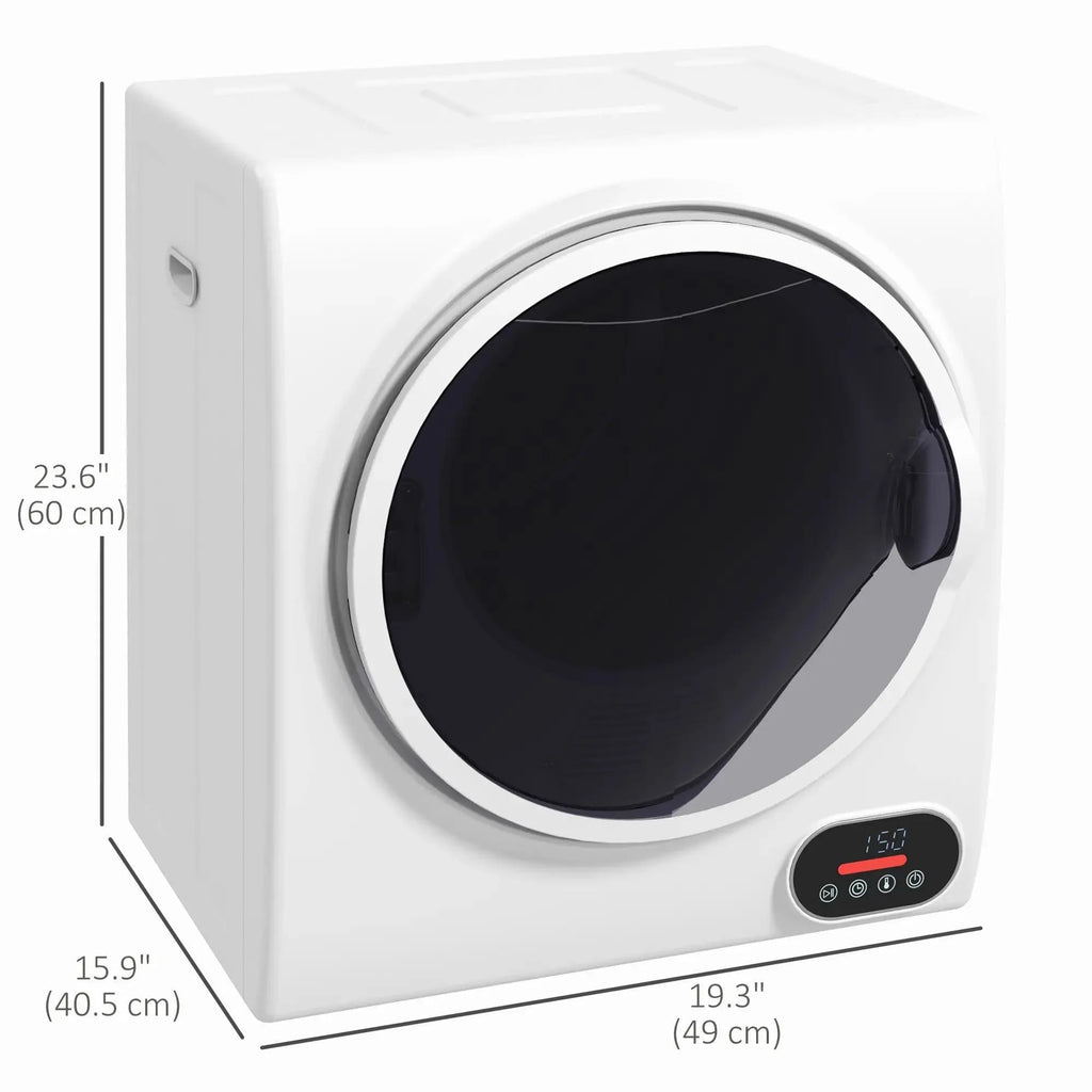 Resenkos 1.5 cu.ft Portable Compact Clothes Laundry Dryer with Intelligent Drying for Apartments Dorms RVs, Charcoal Gray