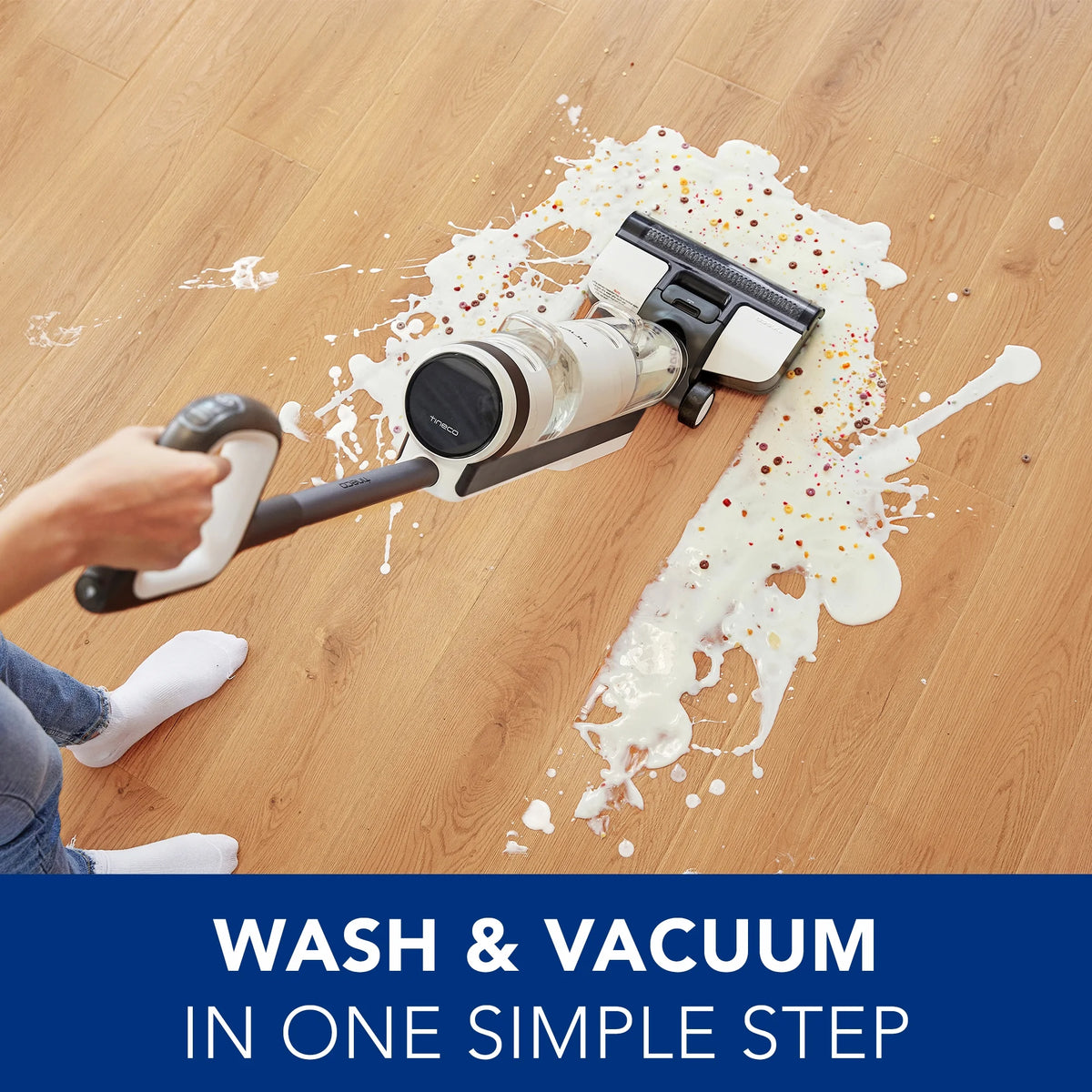 Tineco iFloor3 Cordless Wet Dry Vacuum / Mop, Multi-Surface Floor Washer with LED Display