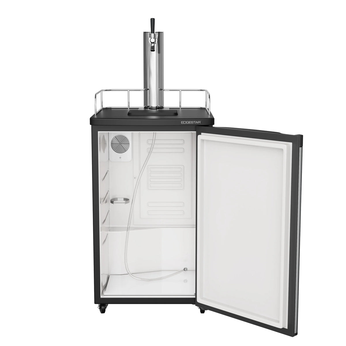 Edgestar Kc2000 20" Wide Kegerator And Keg Beer Cooler For Full Size Kegs - Black