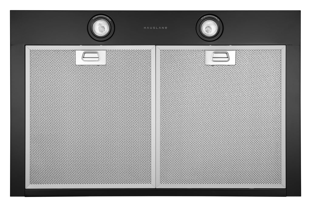 Hauslane Chef Series Base Model WM-530 30" Convertible Wall Mount Chimney Range Hood 120V in Matte Black