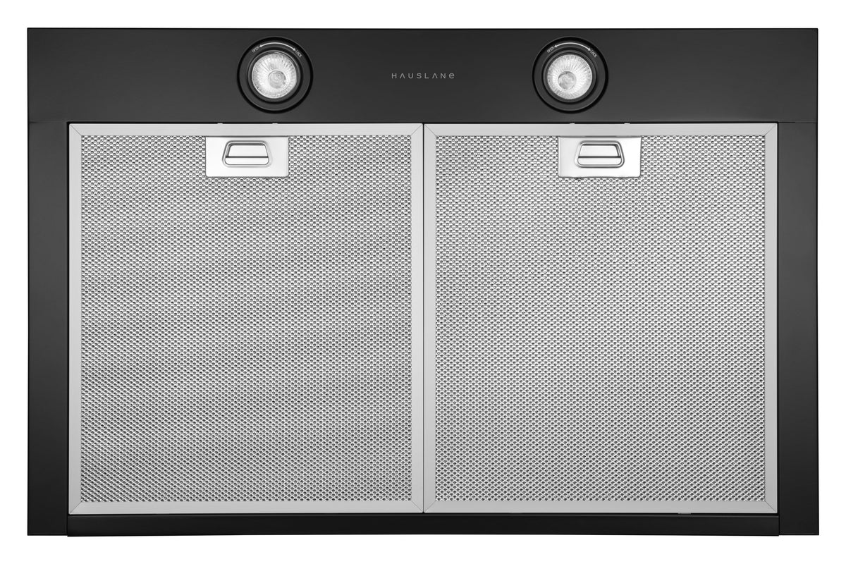 Hauslane Chef Series Base Model WM-530 30" Convertible Wall Mount Chimney Range Hood 120V in Matte Black