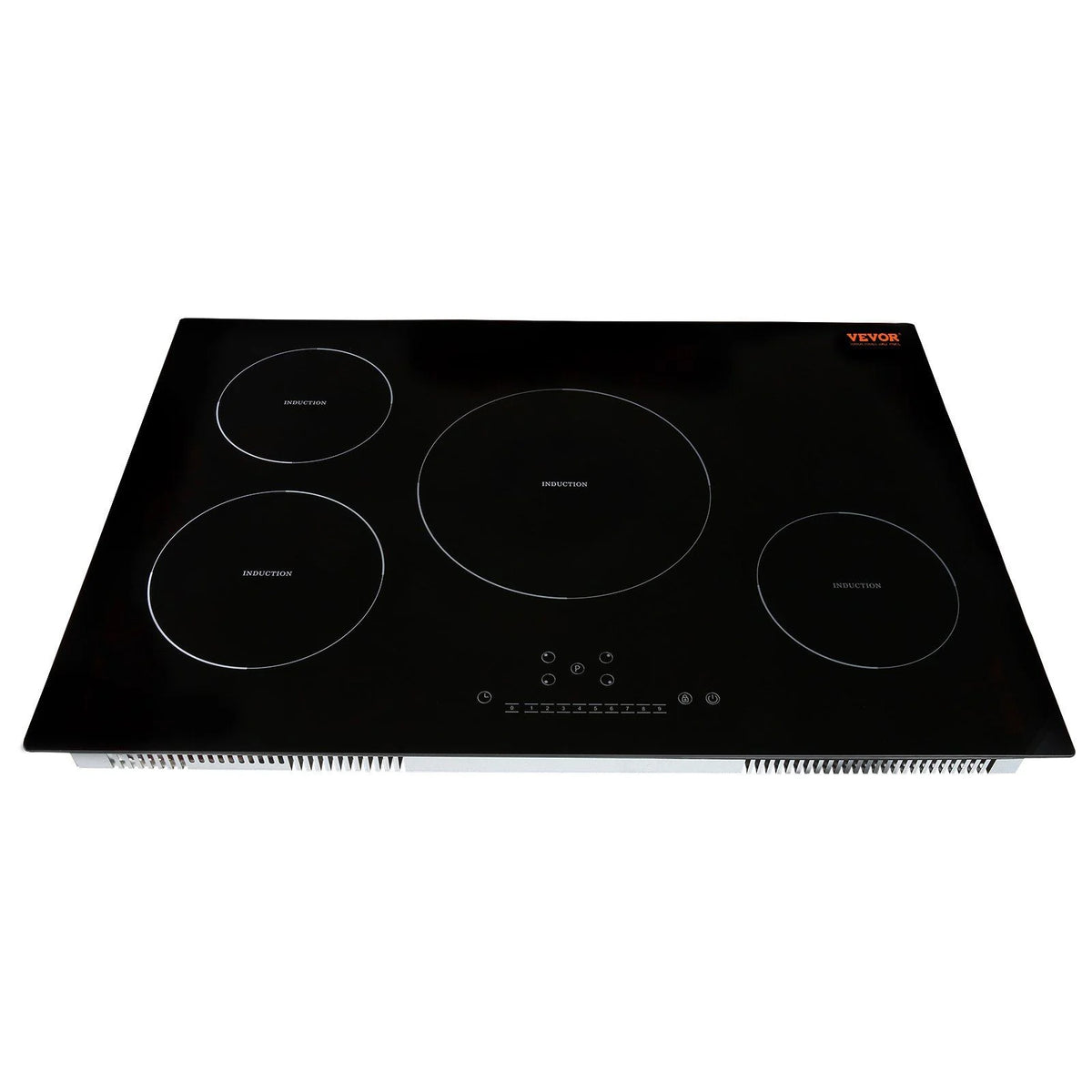 HCY Electric Cooktop, 4 Burners, 30'' Induction Stove Top, Built-in Magnetic Cooktop 7500W, 9 Heating Level Multifunctional Burner, LED Touch Screen with Child Lock & Over-Temperature Protection