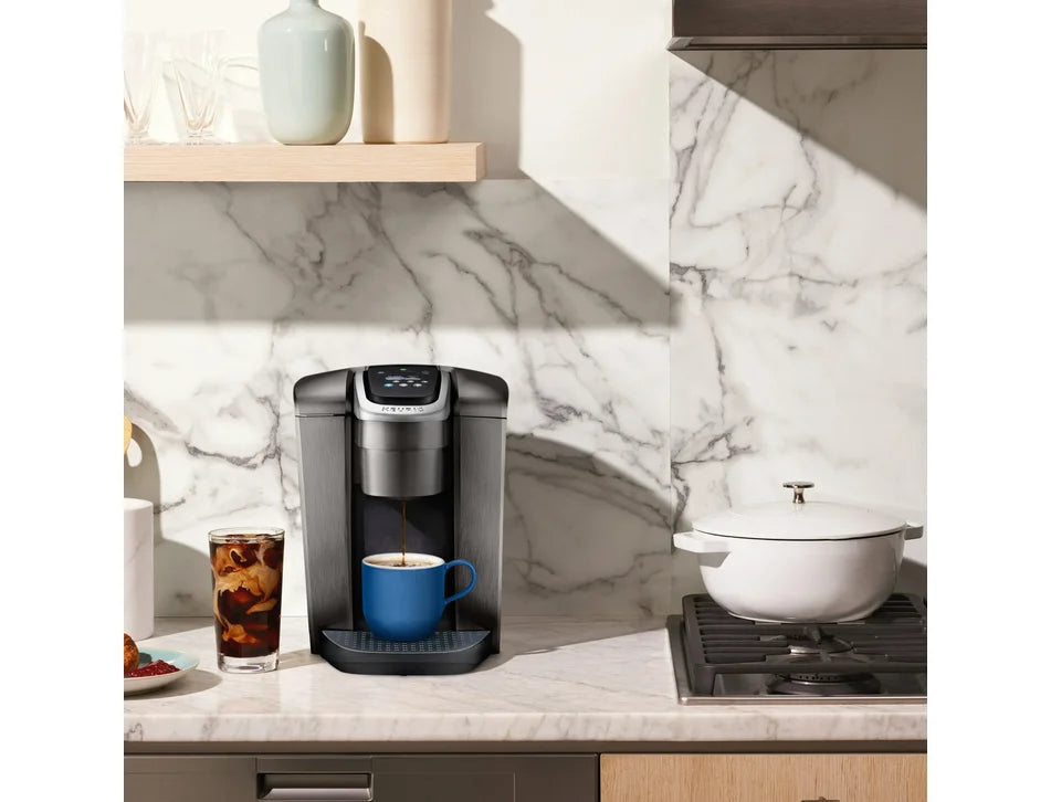 Restored Keurig K-Elite Single-Serve K-Cup Pod Coffee Maker, Brushed Slate (Refurbished)