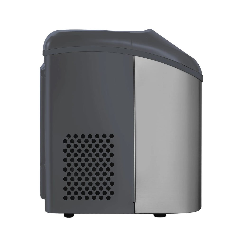Frigidaire Gallery, 33 lbs. Nugget Ice Maker, Stainless Steel, Black, EFIC214