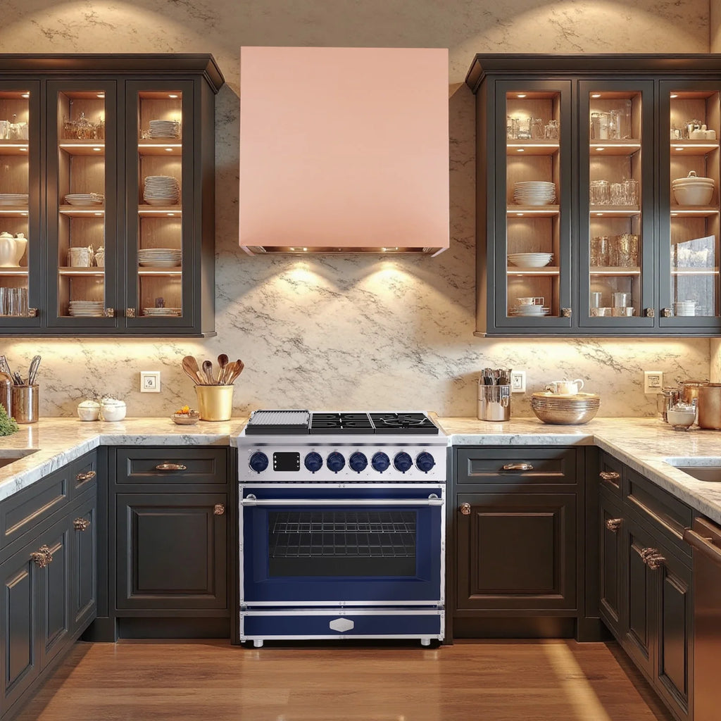 Akicon 48 Inch Freestanding Gas Range with 8 Sealed Burners Cooktop, 6.7 Cu.Ft. Dual Zone Capacity, Natural Gas/LP Convertible-BSGBGGA1