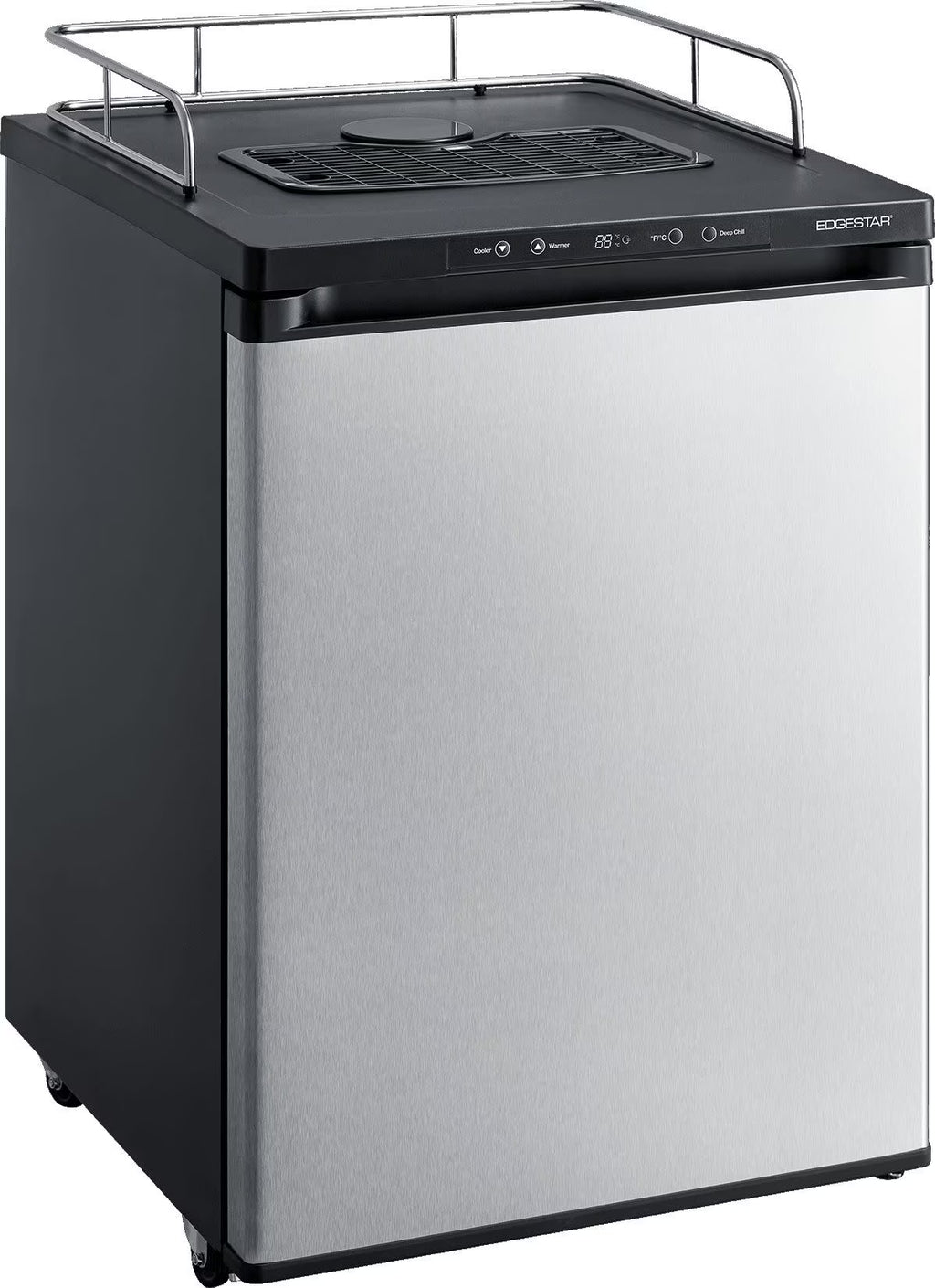 Edgestar Br3002 24" Wide Kegerator Conversion Refrigerator For Full Size Kegs - Black